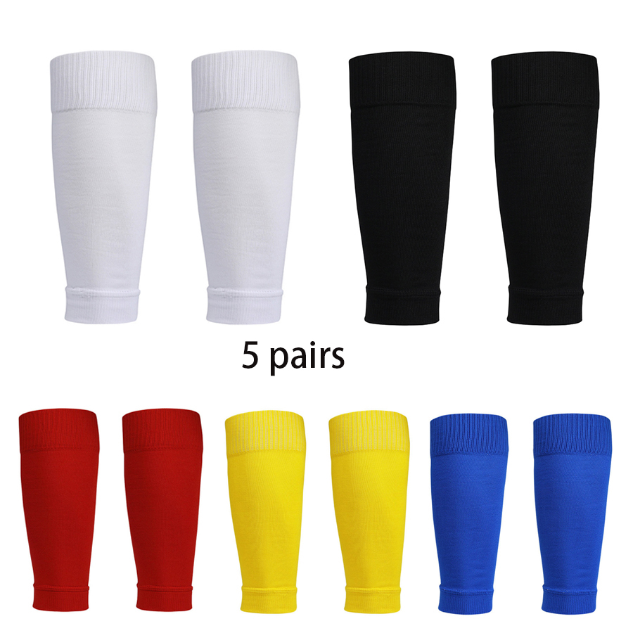 Compression Sleeve Calf - 5 Pairs Men's Leg Basketball Football