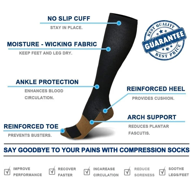 1 Pair Men Women Sports Compre - Compression Sock Medical review and price