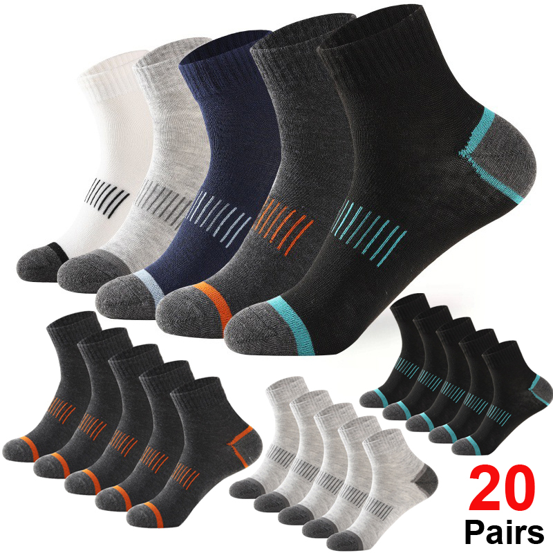 20Pairs Men's Cotton Socks Set - Athletic Sock Cushion review and price