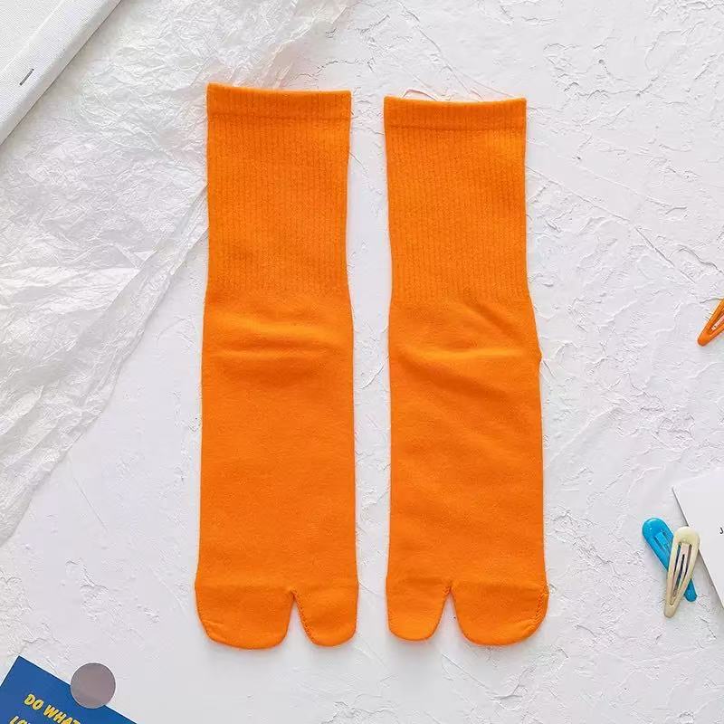 Candy Color Mid-Calf Tabi Sock - Toe Sock Split review and price
